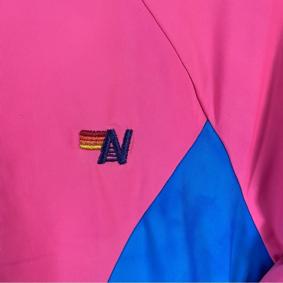 Aviator Nation Pink Blue Color Block Surf Suit Rash Guard Swimsuit Swim Size XL - Picture 5 of 14
